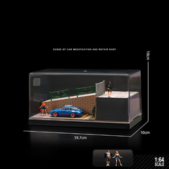 Diorama 1:64 Cảnh Phố Dốc - Garage Mini Có Mica | GRE•911