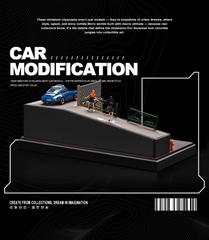 Diorama 1:64 Cảnh Phố Dốc - Garage Mini Có Mica | GRE•911