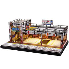 Diorama 1:64 Automobile Double-Level Parking Workshop (LED)