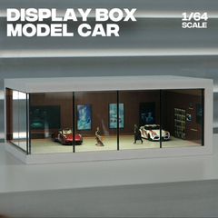 Diorama 1:64 Showroom Xe Có Đèn LED - Trưng Bày Sang Trọng | GRE•911