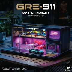 Mô hình bãi đỗ xe phong cách Cyberpunk