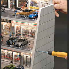 Diorama 1:64 Bãi Đỗ Xe 3D Có Đèn LED - Trưng Bày Chuyên Nghiệp | GRE•911