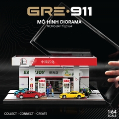 Mô hình trưng bày diorama trạm xăng Sinopec GRE911DIO-30