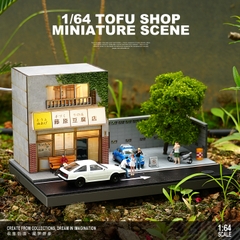 Diorama 1:64 Nhà Hàng Fuji 2 Tầng Có Đèn LED - Phong Cách Nhật Bản | GRE•911