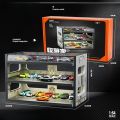 Diorama Bãi Đỗ Xe 3 Tầng Có Cửa Sổ