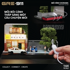Mô hình Diorama 1:64 Nhà Hàng Fuji 2 Tầng Có Đèn LED - Phong Cách Nhật Bản GRE911DIO-34