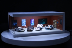 Mô hình Diorama 1:64 Showroom Xe Có Đèn LED - Trưng Bày Sang Trọng GRE911LED-23