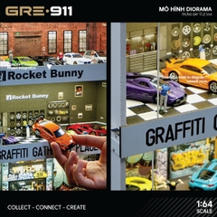 Mô hình Diorama 1:64 Set 2 - Bộ Trưng Bày Đa Năng Có Đèn LED GRE911LED-26