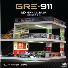 Mô hình Diorama 1:64 Japanese Style Ramp - Bãi Đỗ Xe Dốc Phong Cách Nhật Bản GRE911LED-49