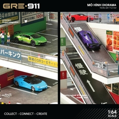 Mô hình Diorama 1:64 Japanese Style Ramp - Bãi Đỗ Xe Dốc Phong Cách Nhật Bản GRE911LED-49