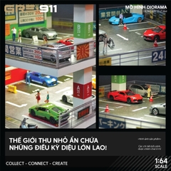 Mô hình Diorama 1:64 Japanese Style Ramp - Bãi Đỗ Xe Dốc Phong Cách Nhật Bản GRE911LED-49
