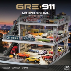 Mô hình Diorama 1:64 Japanese Style Ramp - Bãi Đỗ Xe Dốc Phong Cách Nhật Bản GRE911LED-49