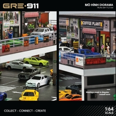Mô hình Diorama 1:64 Bãi Đỗ Xe Nhiều Tầng Kết Hợp Đường Dốc GRE911LED-51