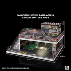Diorama 1:64 Bãi Đỗ Xe Nhiều Tầng Kết Hợp Đường Dốc | GRE•911