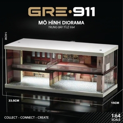 Mô Hình Trưng Bày Diorama 1:64 – Pink Zone Coffee & Car Gallery | GRE911LED-74
