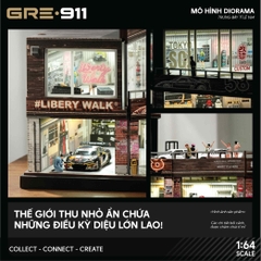 Mô Hình Trưng Bày Diorama 1:64 – Custom Tuning Garage | GRE911LED-81