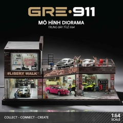 Mô Hình Trưng Bày Diorama 1:64 – Custom Tuning Garage | GRE911LED-81