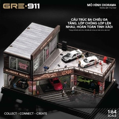 Mô Hình Trưng Bày Diorama 1:64 – Custom Tuning Garage | GRE911LED-81