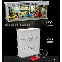 Diorama 1:64 Set 2 - Bộ Trưng Bày Đa Năng Có Đèn LED | GRE•911