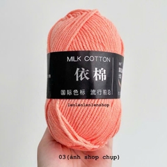 LEN MILK COTTON MÁC ĐEN 50G