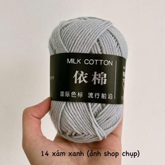 LEN MILK COTTON MÁC ĐEN 50G