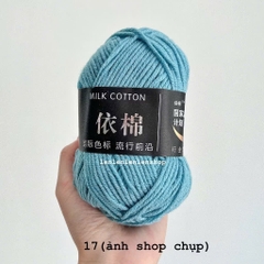 LEN MILK COTTON MÁC ĐEN 50G