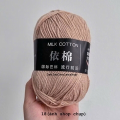 LEN MILK COTTON MÁC ĐEN 50G