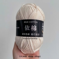 LEN MILK COTTON MÁC ĐEN 50G