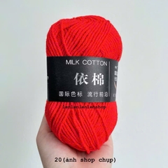 LEN MILK COTTON MÁC ĐEN 50G