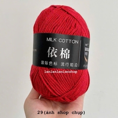 LEN MILK COTTON MÁC ĐEN 50G