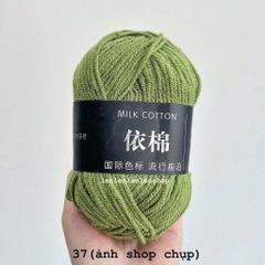 LEN MILK COTTON MÁC ĐEN 50G