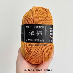 LEN MILK COTTON MÁC ĐEN 50G