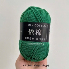 LEN MILK COTTON MÁC ĐEN 50G