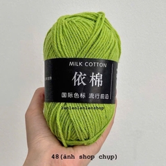 LEN MILK COTTON MÁC ĐEN 50G