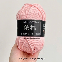 LEN MILK COTTON MÁC ĐEN 50G