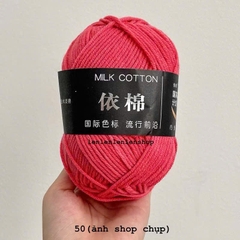 LEN MILK COTTON MÁC ĐEN 50G
