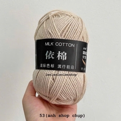 LEN MILK COTTON MÁC ĐEN 50G