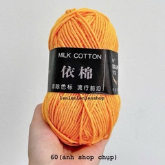 LEN MILK COTTON MÁC ĐEN 50G