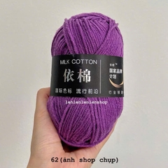 LEN MILK COTTON MÁC ĐEN 50G