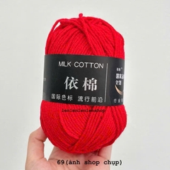 LEN MILK COTTON MÁC ĐEN 50G