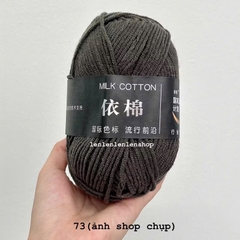 LEN MILK COTTON MÁC ĐEN 50G