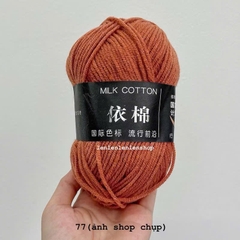 LEN MILK COTTON MÁC ĐEN 50G