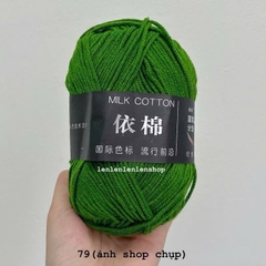 LEN MILK COTTON MÁC ĐEN 50G