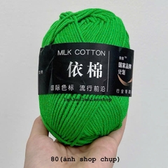 LEN MILK COTTON MÁC ĐEN 50G