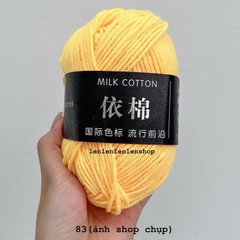 LEN MILK COTTON MÁC ĐEN 50G