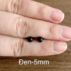 [Túi 5 cặp kèm chốt] Mắt chốt Thú Bông, mắt đen, mắt màu