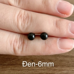 [Túi 5 cặp kèm chốt] Mắt chốt Thú Bông, mắt đen, mắt màu