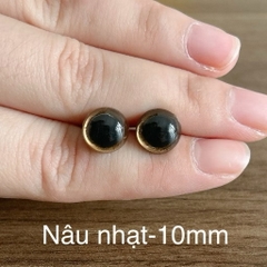 [Túi 5 cặp kèm chốt] Mắt chốt Thú Bông, mắt đen, mắt màu