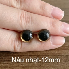 [Túi 5 cặp kèm chốt] Mắt chốt Thú Bông, mắt đen, mắt màu