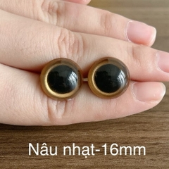 [Túi 5 cặp kèm chốt] Mắt chốt Thú Bông, mắt đen, mắt màu